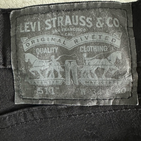 Levi men 511 slim black jeans - Picture 2 of 3